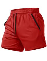 Shorts MAGCOMSEN Basketball Running para homens vermelhos tamanho M