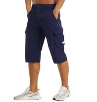 Shorts MAGCOMSEN casuais para homens, shorts de verão, azul marinho