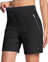 Shorts MAGCOMSEN, leves de verão, caminhada, golfe, negros, femininos