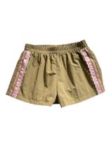 Shorts MakeMechic listrados de renda verde de verão para mulheres