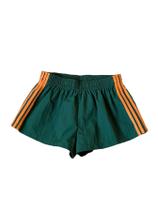 Shorts MakeMechic Listrados de Verão para Mulheres Verde/Amarelo Tamanho L