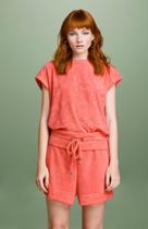 Shorts Malha Atoalhada Pink Shorts Malha Atoalhada Pink