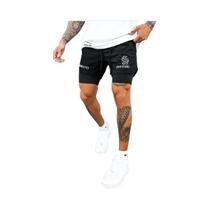 Shorts Masculino 2 em 1 para Academia e Corrida - Secagem Rápida e Respirável