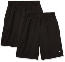 Shorts Masculino Amazon Essentials para Basquete Kit com 2 Unidades Preto G