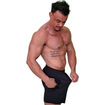 Shorts Masculino Bermuda Mauricinho Academia Corrida Futebol Poliamida Bolso Fitness Antiodor UV