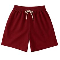 Shorts Masculino Casual em Tecido Leve com Cós Elástico e Cordão