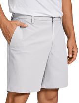 Shorts Masculino Confortável CRZ YOGA 23cm Stretch Cinza Platina 28W