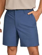 Shorts Masculino CRZ YOGA para Golfe 23 cm Stretch Leve Azul Shorts Masculino CRZ YOGA para Golfe 23 cm Stretch Leve Azul