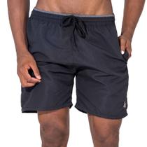 Shorts Masculino Liso Tactel Com Bolsos Bordado Elástico