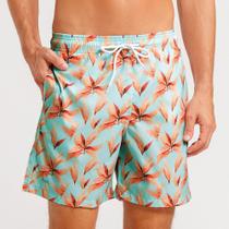 Shorts Masculino Mash Estampado Folha Seca Verde Claro - 613.70