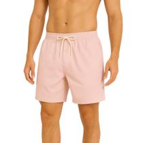 Shorts Masculino Mash Liso Praia Casual Resistente Linho Com Bolsos