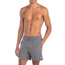 Shorts Masculino Plus Size Praia Casual Mescla Liso Mash Com Bolso
