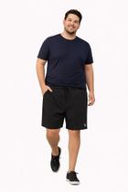 Shorts Masculino Plus Size Tactel Preto Thoux Conforto e Secagem Rápida