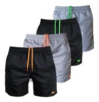 Shorts Masculino Tactel 4 Bermudas Mauricinho Moda Praia