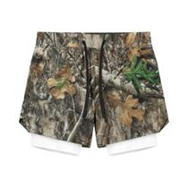 Shorts Masculinos 2 Em 1 De Secagem Rápida E Respiráveis Para Academia, Corrida E Praia Com Camada
