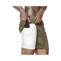Shorts Masculinos 2 Em 1 De Secagem Rápida Para Academia, Corrida, Treino, Fitness, Caminhada E