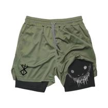 Shorts Masculinos 2 Em 1 De Secagem Rápida Para Corrida E Treino De Academia, Dupla Camada, Para