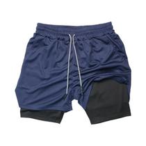 Shorts Masculinos De Camuflagem Com Forro Em Malha, Estilo Skinny, Multi-Bolsos, Para Fitness,