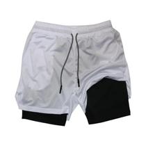 Shorts Masculinos De Camuflagem Com Forro Em Malha, Estilo Skinny, Multi Bolsos, Para Fitness,