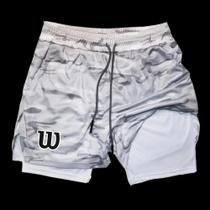 Shorts Masculinos De Corrida 2 Em 1 Com Camada Dupla E Malha Respirável Para Academia, Treino, Shorts Masculinos De Corrida 2 Em 1 Com Camada Dupla E Malha Respirável Para Academia, Treino,