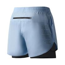Shorts Masculinos De Corrida De Secagem Rápida Em Preto, Dupla Camada, Para Treinamento E Musculação