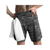 Shorts Masculinos De Corrida E Fitness De Secagem Rápida, Cor Sólida, Camada Única, Tecido Trançado,