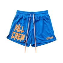 Shorts Masculinos De Malha De Secagem Rápida Para Corrida E Academia, Verão, Fitness, Praia, Cordão,