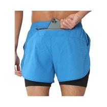 Shorts Masculinos De Secagem Rápida 2 Em 1 Para Corrida, Academia, Esportes, Treino, Fitness,