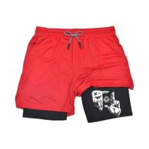 Shorts Masculinos De Secagem Rápida 2 Em 1 Para Corrida, Exercícios E Treinamento Físico Com Bolso