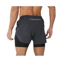 Shorts Masculinos De Secagem Rápida 2 Em 1 Para Corrida, Treino E Musculação Com Camada Dupla