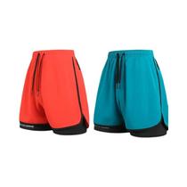 Shorts Masculinos De Secagem Rápida Em Seda Gelada Para Corrida E Basquete, Conjunto De Três Peças