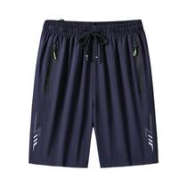 Shorts Masculinos De Secagem Rápida Para Corrida E Academia Com Bolso Com Zíper, Calças Soltas Para