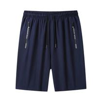 Shorts Masculinos De Secagem Rápida Para Praia E Corrida Com Bolsos Com Zíper, Caimento Solto, Para