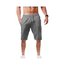 Shorts Masculinos de Verão - Algodão e Linho Respirável - Tamanhos S-3XL