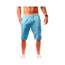 Shorts Masculinos de Verão - Algodão e Linho Respirável - Tamanhos S-3XL