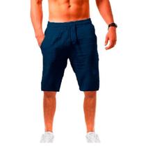 Shorts Masculinos de Verão - Algodão e Linho Respirável - Tamanhos S-3XL