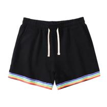 Shorts Masculinos de Verão - Cor Sólida, com Cordão e Estilo Casual para Praia e Esporte