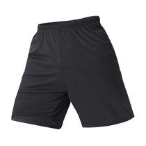 Shorts Masculinos plus Size Pretos De Malha Secagem Rápida Para Corrida, Basquete E Futebol Com