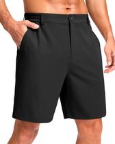 Shorts masculinos Pudolla, casuais de golfe, leves, de secagem rápida, pretos Shorts masculinos Pudolla, casuais de golfe, leves, de secagem rápida, pretos