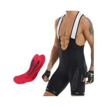 Shorts Masculinos Respiráveis Para Ciclismo Com Almofada De Gel 5D UPF50 + Bolsos Justos Para