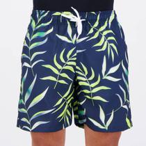 Shorts Mash Estampado Marinho e Verde