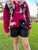 Shorts material sintético Black Com Pingente Animê