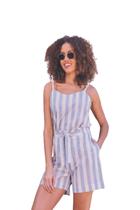 Shorts Matuta Essencial Com listras Azul