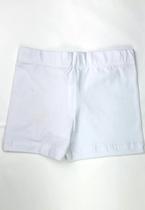 Shorts Menina Elastano Branco Infanti