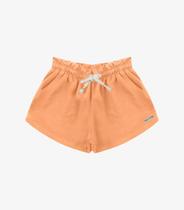 Shorts Menina Moletom Rovi Kids Laranja Shorts Menina Moletom Rovi Kids Laranja