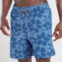 Shorts mescla estampado botanical plus size