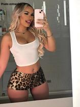 Shorts Mini Femininos Com Estampa De Leopardo, Patchwork De Lantejoulas, Skinny, Estilo Streetwear,