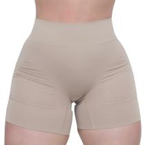 Shorts Modelador Controle De Barriga Cintura Alta Sem Costura