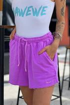 Shorts Moletinho Lilás Hawewe