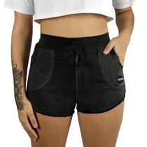 Shorts Moletom Feminino Estonado WSS Moon Black